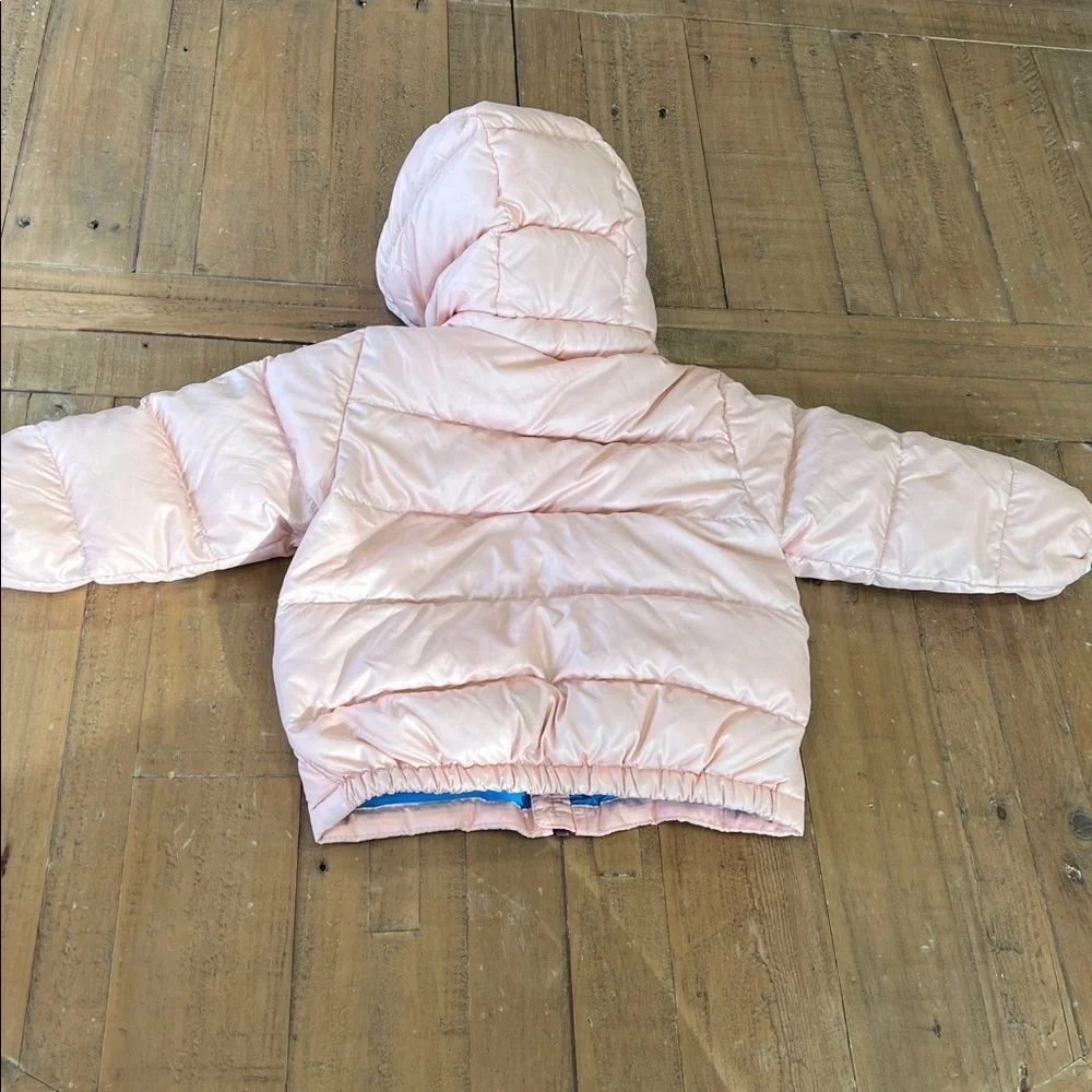 Patagonia Light Pink hi loft down puffer coat girls 3-6 months winter outdoor